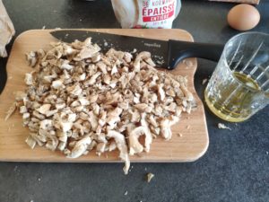 Soupe de champignons aux amandes