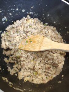 Soupe de champignons aux amandes
