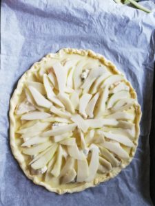 Tarte gorgonzola et poires