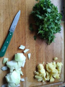 Soupe de fanes de carottes