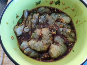 Croustillants de crevettes à la citronnelle