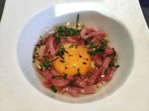 œufs cocotte bacon et ciboulette