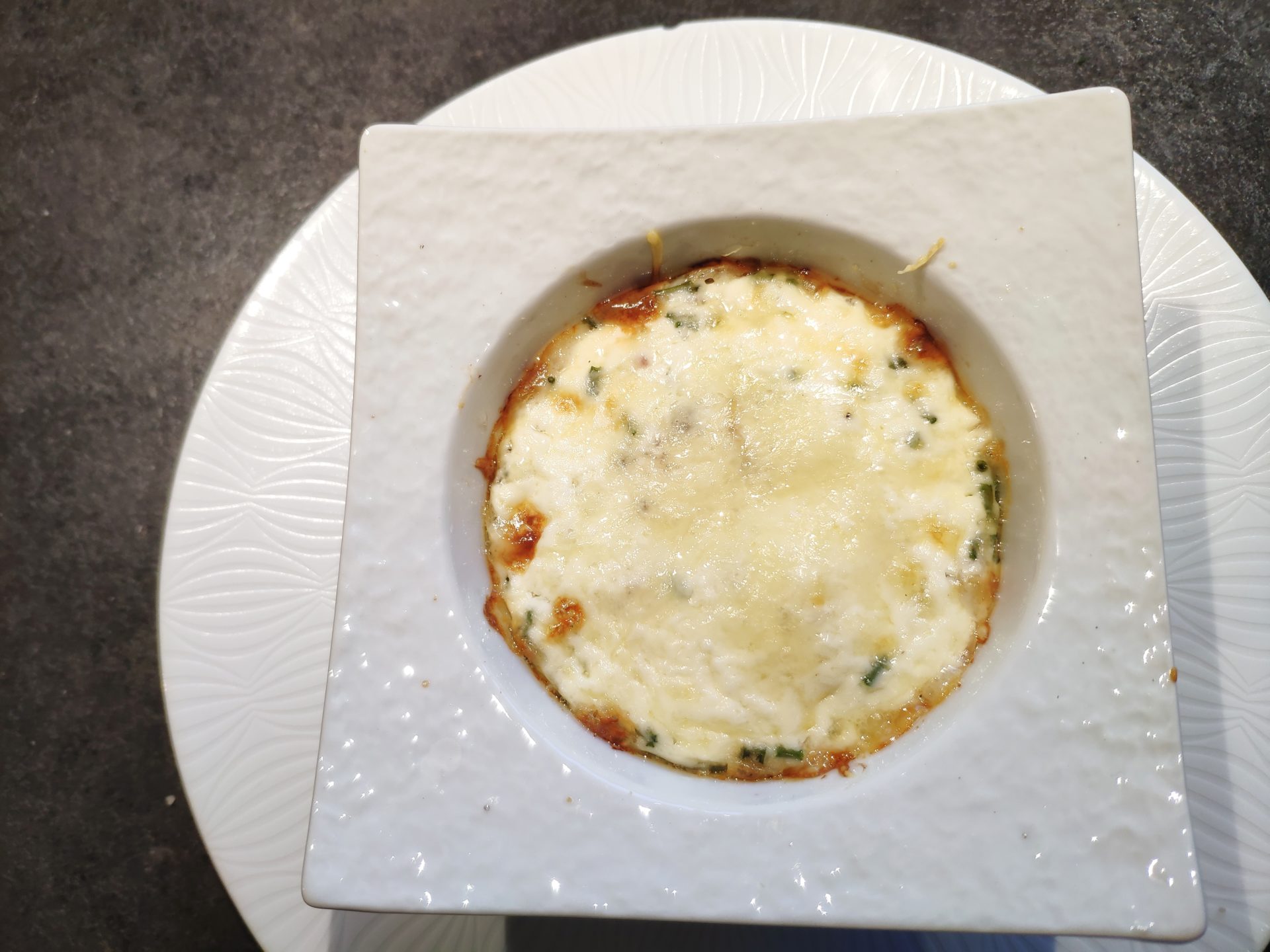 œufs cocotte bacon et ciboulette