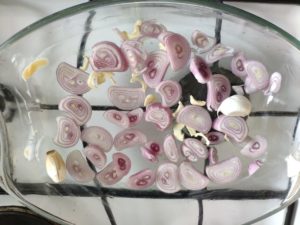 Poulet rôti aux échalotes