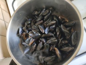Moules au curry