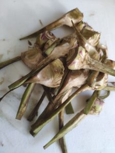 Artichauts poivrade sautés