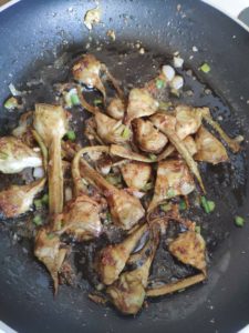 Artichauts poivrade sautés