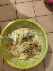 Tempuras de crevettes aux légumes