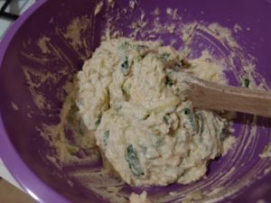 Cake courgettes parmesan