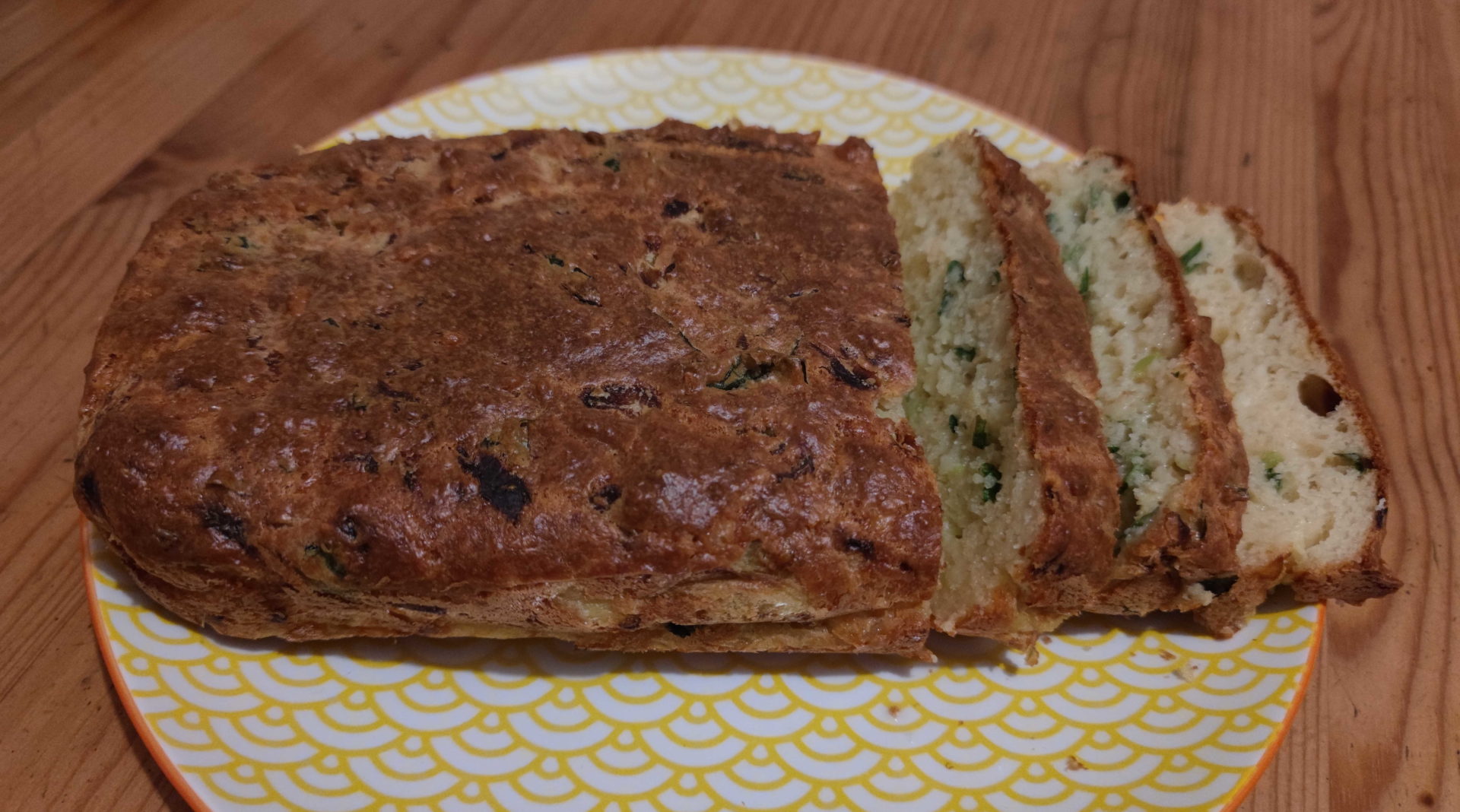 Cake courgettes parmesan