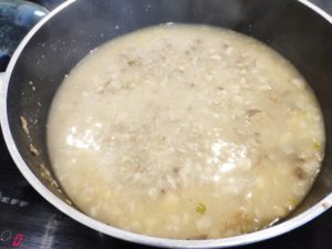 Soupe de champignons aux amandes