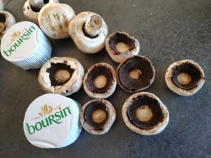 Champignons farcis au Boursin