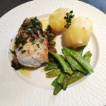 Queue de lotte poêlée et sa sauce vierge