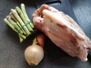 Soupe de queues d'asperges vertes