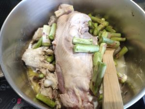 Soupe de queues d'asperges vertes