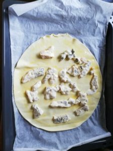 Tarte gorgonzola et poires