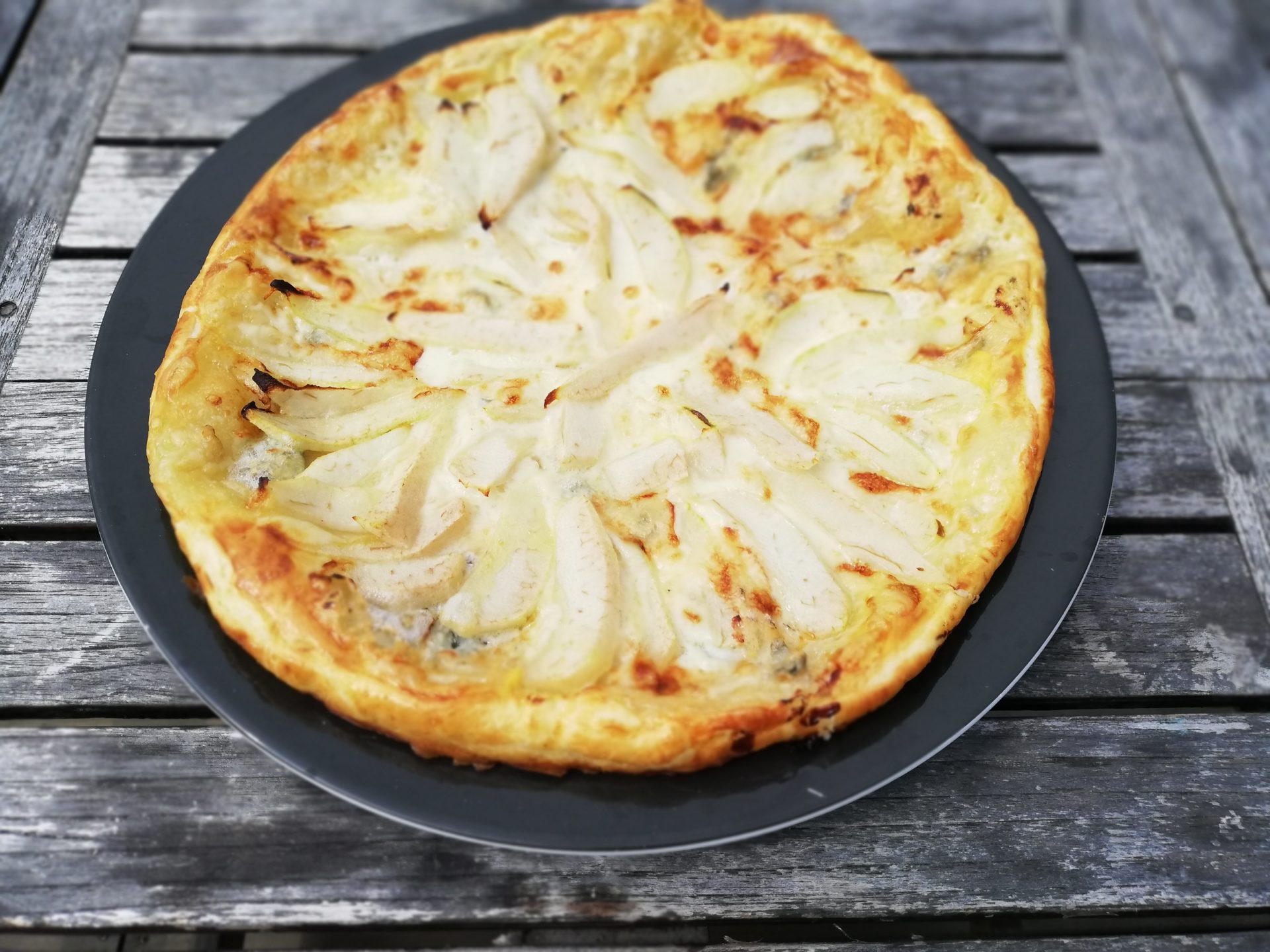 Tarte gorgonzola et poires