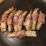 Enokis au lard
