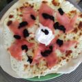 Pizza au saumon fumé