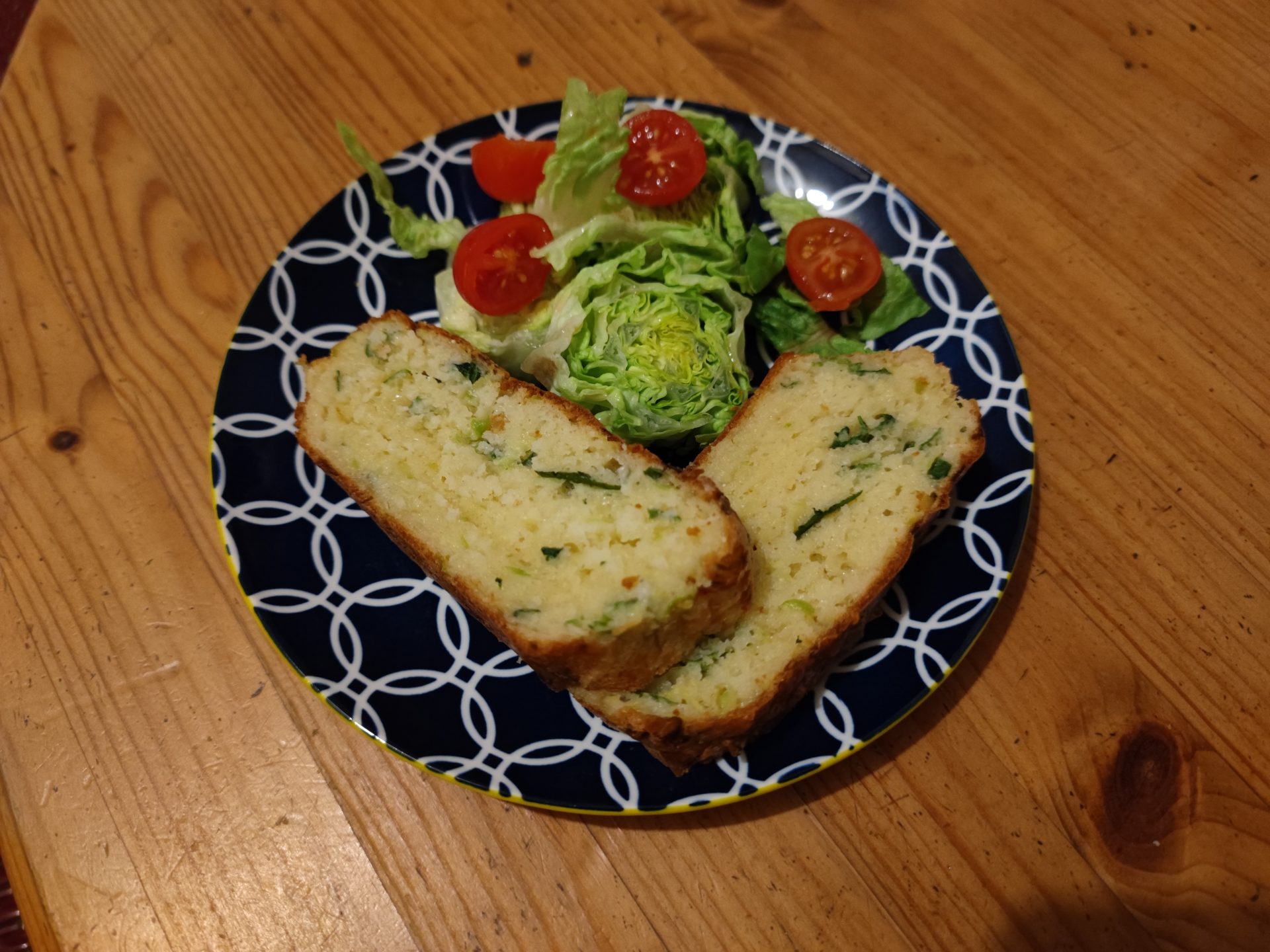 Cake courgettes parmesan