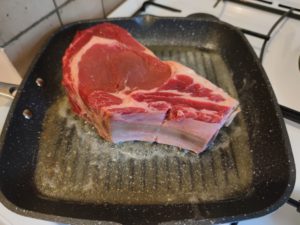 Côte de bœuf au four